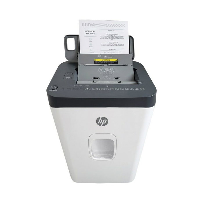 HP ONESHRED Auto 200CC blanco-gris trituradora de papel