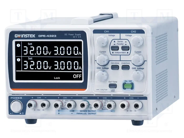 GW INSTEK Fuente de alimentación de laboratorio GPE-X323 multicanal 0-32V 0-3A GW INSTEK Fuente de alimentación de laboratorio GPE-X323 multicanal 0-32V 0-3A