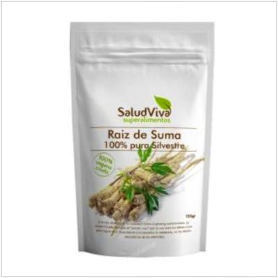 SALUD VIVA Raíz de Suma 125g - Polvo para Infusión, Alto en Fibra, Vegano, Sin Azúcares Añadidos SALUD VIVA Raíz de Suma 125g - Polvo para Infusión, Alto en Fibra, Vegano, Sin Azúcares Añadidos
