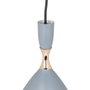 SKD Lámpara Colgante Lia [SKD-P127-G] Acero Gris 1xE27 Sin Bombilla