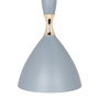 SKD Lámpara Colgante Lia [SKD-P127-G] Acero Gris 1xE27 Sin Bombilla