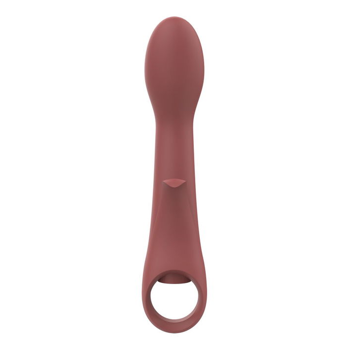 Vibrador Doble Estimulación Nude Marrón