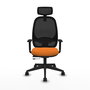 PIQUERAS Y CRESPO Silla de oficina Cilanco Naranja y Negro