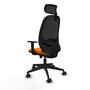 PIQUERAS Y CRESPO Silla de oficina Cilanco Naranja y Negro