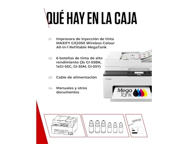 Canon MAXIFY GX2050 Impresora Multifunción Megatank