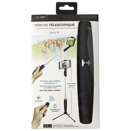 Be Mix Palo Selfie Inalámbrico MP-100 Bluetooth con Mando y Trípode Extensible hasta 65cm