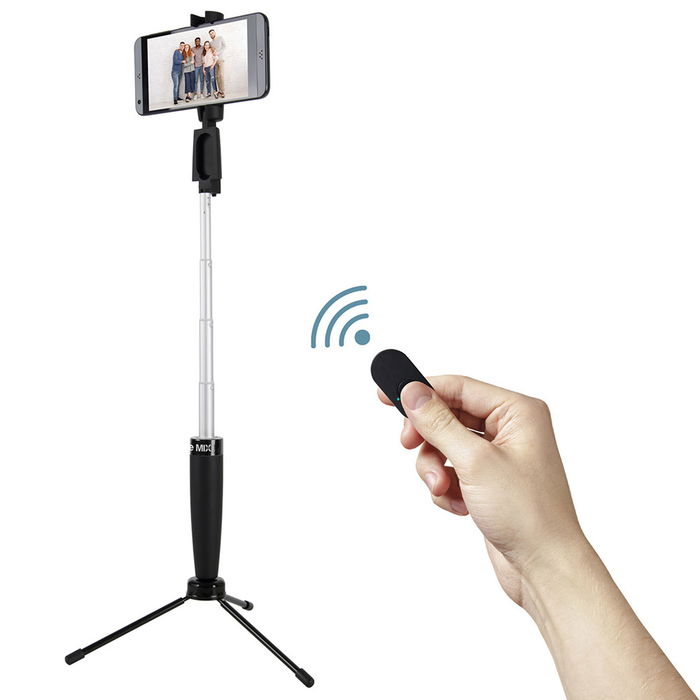 Be Mix Palo Selfie Inalámbrico MP-100 Bluetooth con Mando y Trípode Extensible hasta 65cm