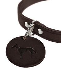 Hunter Collar Aalborg S Cuello:32-38 cm Chocolate Cuero de Vaca