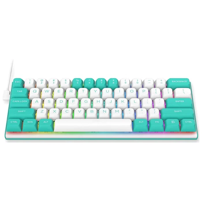 Redragon K683WB RGB FIDD Teclado Gaming 60% Mecánico RGB Cableado USB Layout Español Redragon K683WB RGB FIDD Teclado Gaming 60% Mecánico RGB Cableado USB Layout Español