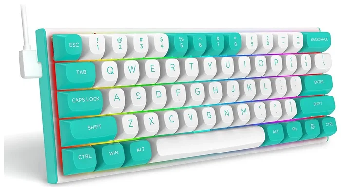 Redragon K683WB RGB FIDD Teclado Gaming 60% Mecánico RGB Cableado USB Layout Español Redragon K683WB RGB FIDD Teclado Gaming 60% Mecánico RGB Cableado USB Layout Español
