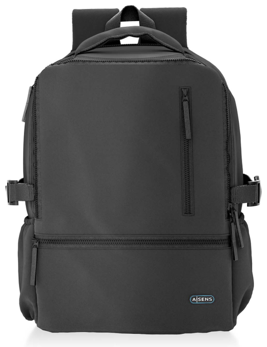 Aisens Mochila Deportiva Impermeable para Portátil 15.6, Negro