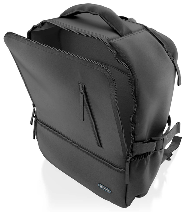 Aisens Mochila Deportiva Impermeable para Portátil 15.6, Negro