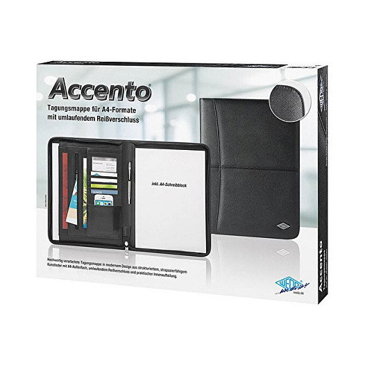 WEDO Konferenzmappe Accento para DIN A4 negro