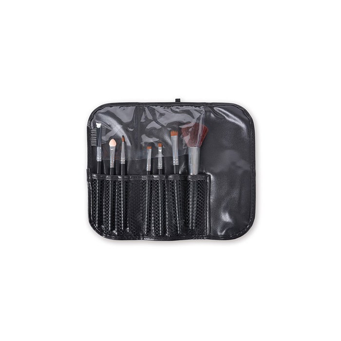 Bifull Set Estuche 7 Pinceles Maquillaje Tika Black Bifull Set Estuche 7 Pinceles Maquillaje Tika Black
