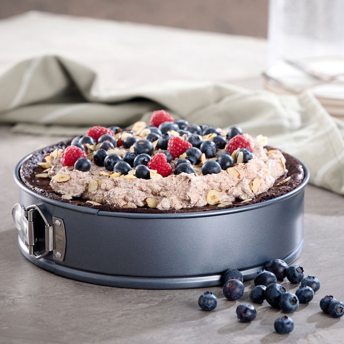 Day Molde Desmontable Redondo Antiadherente Goldflon Gris Acero Carbónico Base Gruesa 28 cm Day Molde Desmontable Redondo Antiadherente Goldflon Gris Acero Carbónico Base Gruesa 28 cm