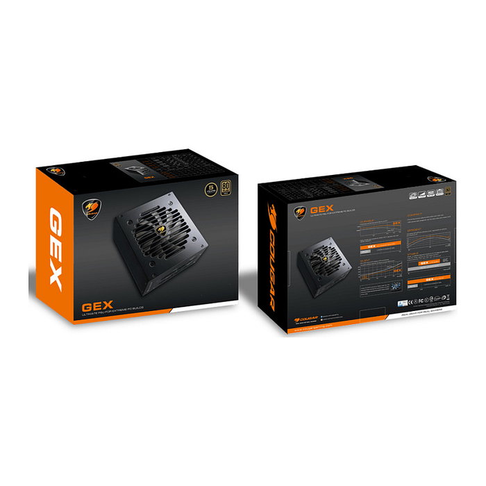 Cougar Fuente de Alimentación GEX 850W ATX3.0 / 80 Plus Gold / Modular para PC Cougar Fuente de Alimentación GEX 850W ATX3.0 / 80 Plus Gold / Modular para PC