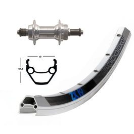 Exal ZX 19 Llanta 26 x 1.90 36 Agujeros Aluminio Rueda Trasera ETRTO 559-19 Cierre Rápido V-Brake