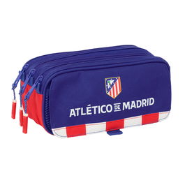Portatodo Triple Atlético Madrid Azul Blanco Rojo 21,5 x 10 x 8 cm