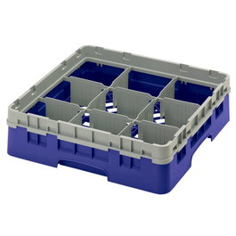CAMBRO Cesta de lavado 9 comp. Cerceta