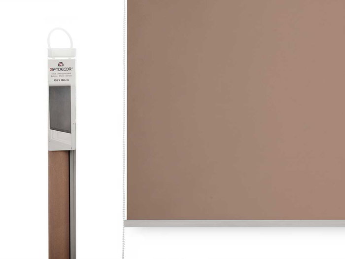 Giftdecor Estor Ventana 120 x 180 cm Marrón Plástico y Tela (Set de 6) Giftdecor Estor Ventana 120 x 180 cm Marrón Plástico y Tela (Set de 6)