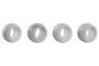 DKD Home Decor Set de 4 Servilleteros de Mármol Blanco