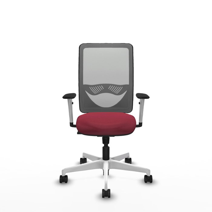 PIQUERAS Y CRESPO Silla de oficina Zulema con mecanismo Sincro, Granate y Gris PIQUERAS Y CRESPO Silla de oficina Zulema con mecanismo Sincro, Granate y Gris