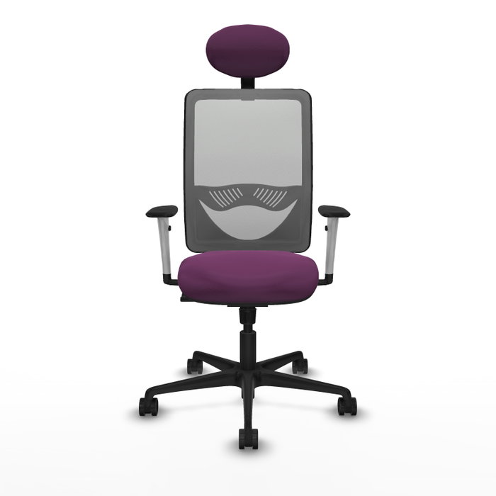 PIQUERAS Y CRESPO Silla de oficina Zulema con mecanismo Sincro, Morado y Gris PIQUERAS Y CRESPO Silla de oficina Zulema con mecanismo Sincro, Morado y Gris