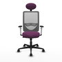 PIQUERAS Y CRESPO Silla de oficina Zulema con mecanismo Sincro, Morado y Gris