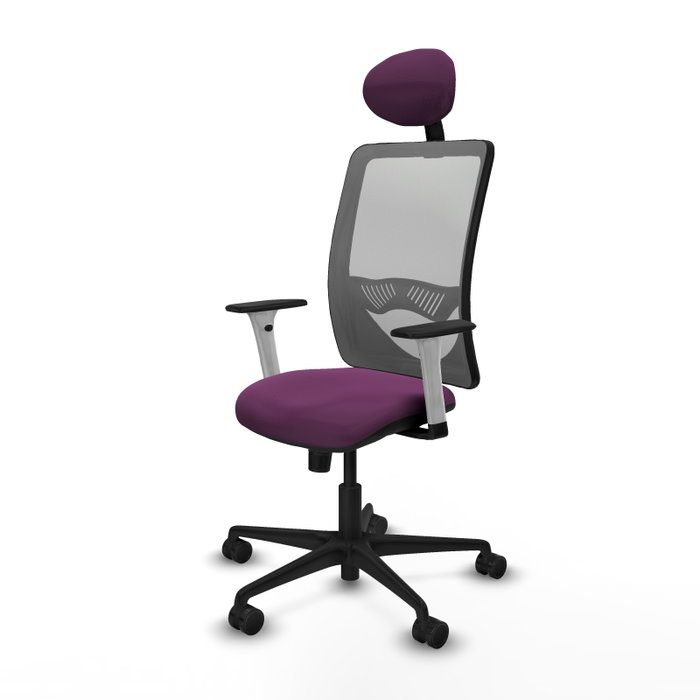 PIQUERAS Y CRESPO Silla de oficina Zulema con mecanismo Sincro, Morado y Gris PIQUERAS Y CRESPO Silla de oficina Zulema con mecanismo Sincro, Morado y Gris