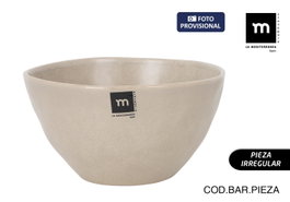 La Mediterranea Bol Alerre para Ensalada o Postres, 1300 ml, Acabado Mate, 16 Unidades
