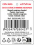 Inde Cesta Cónica de Mimbre Roja con Asa Privilege (18 Unidades)