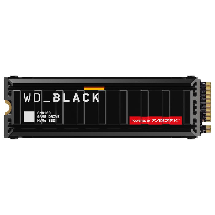 Western Digital WD_BLACK SN8100 NVMe 2 TB M.2 2280 con disipador térmico Western Digital WD_BLACK SN8100 NVMe 2 TB M.2 2280 con disipador térmico