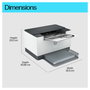 HP LaserJet M207dw Impresora Láser Monocromo con Wi-Fi y Dúplex Gris/Blanco