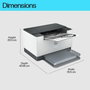 HP LaserJet M207dw Impresora Láser Monocromo con Wi-Fi y Dúplex Gris/Blanco