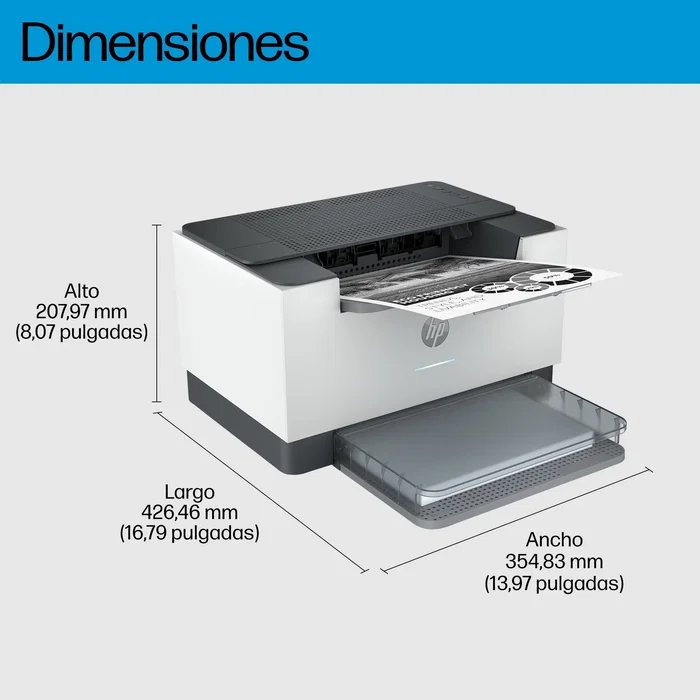 HP LaserJet M207dw Impresora Láser Monocromo con Wi-Fi y Dúplex Gris/Blanco