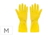 Blanca Guantes de Latex Satinados con Relieve Antideslizante sin Polvo Talla Mediana Pack 2 Unidades para Hostelería y Manipulación de Alimentos 305x4x110 mm