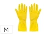 Blanca Guantes de Latex Satinados con Relieve Antideslizante sin Polvo Talla Mediana Pack 2 Unidades para Hostelería y Manipulación de Alimentos 305x4x110 mm