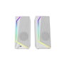 Mars Gaming MS72W Altavoces Gaming 2.0 RGB Blanco 15W RMS