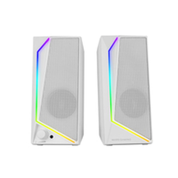 Mars Gaming MS72W Altavoces Gaming 2.0 RGB Blanco 15W RMS