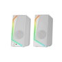 Mars Gaming MS72W Altavoces Gaming 2.0 RGB Blanco 15W RMS
