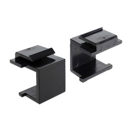 DeLOCK 86321 Cubierta Keystone negra 4 piezas