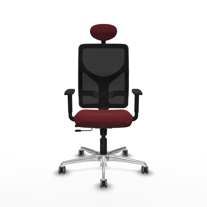PIQUERAS Y CRESPO Silla de oficina Motilla con mecanismo Sincro/Traslack, Granate y Negro PIQUERAS Y CRESPO Silla de oficina Motilla con mecanismo Sincro/Traslack, Granate y Negro