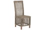 DKD Home Decor Silla de Madera de Mahogany y Ratán Marrón