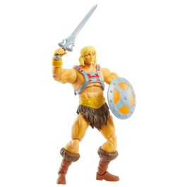 Mattel Figura Masters Of The Universe He-Man 18cm Colección Netflix Serie PVC con Arma y Efecto Power Attack