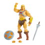 Mattel Figura Masters Of The Universe - He-Man, 18 cm, Incluye arma y efecto Power Attack, Colección serie Netflix