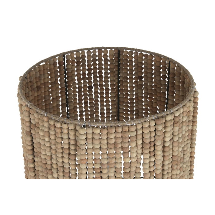 DKD Home Decor Lámpara de Pie Madera y Metal Marrón