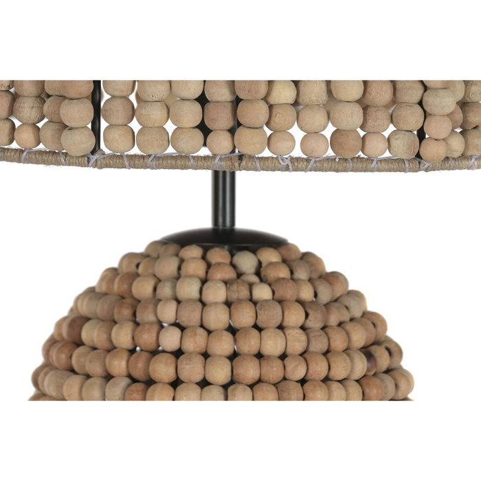 DKD Home Decor Lámpara de Pie Madera y Metal Marrón