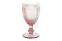 DKD Home Decor Copas de Cristal Grabado Rosa Diamond Garbo 240ml