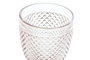 DKD Home Decor Copas de Cristal Grabado Rosa Diamond Garbo 240ml