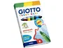 Giotto Rotulador Turbo Maxi Caja de 6 Colores Lavables con Punta Bloqueada y Gruesa